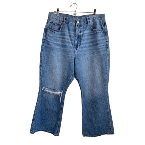 AMERICAN EAGLE Highest Rise 90’s Flare size 18 short - Picture 2 of 10